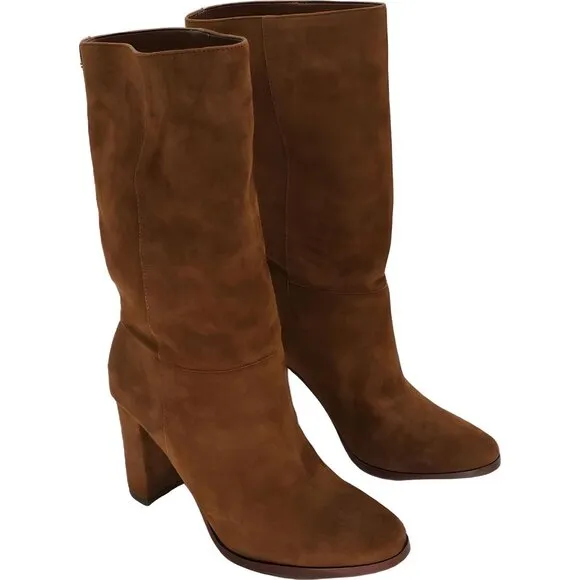 Lauren Ralph Lauren Artizan Chestnut Tall Boots Size 6M