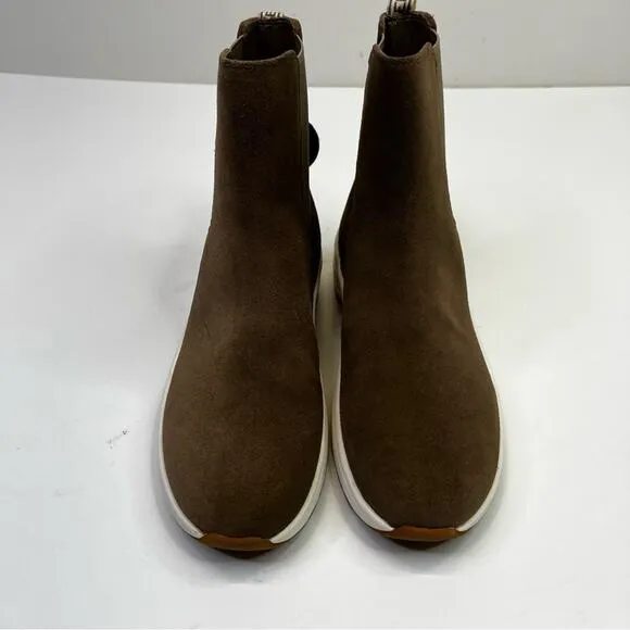 Lauren Ralph Lauren Rylee Chelsea Suede Pull On Sneaker boots tan - 7