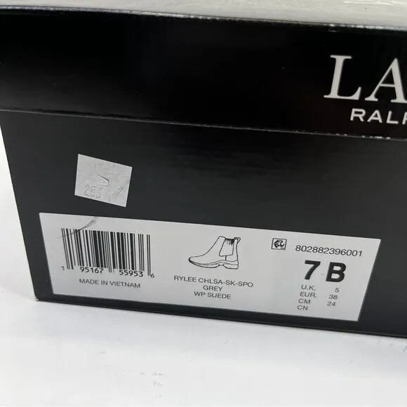 Lauren Ralph Lauren Rylee Chelsea Suede Pull On Sneaker boots tan - 7