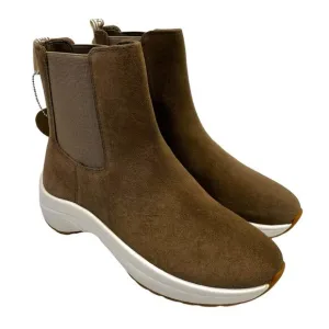 Lauren Ralph Lauren Rylee Chelsea Suede Pull On Sneaker boots tan - 7