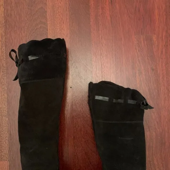 Lavorazione Artigiana Suede Knee Boots