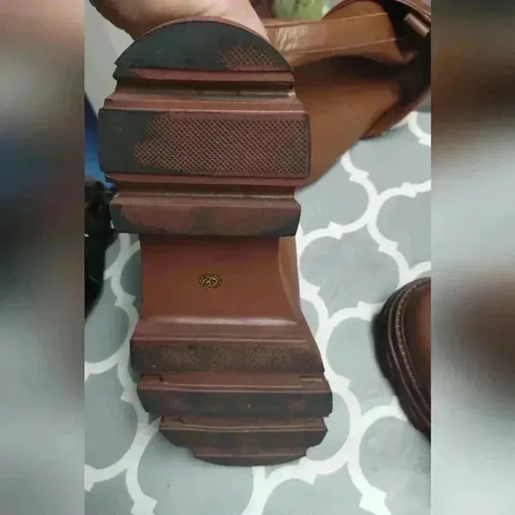 Leather caramel knee High boots EU sz 42 ( US 9.5) 26 cm