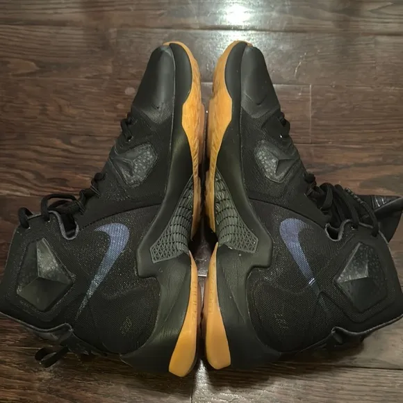 LeBron James 13 - Nike Black High-Top Athletic Shoes with Gum Sole