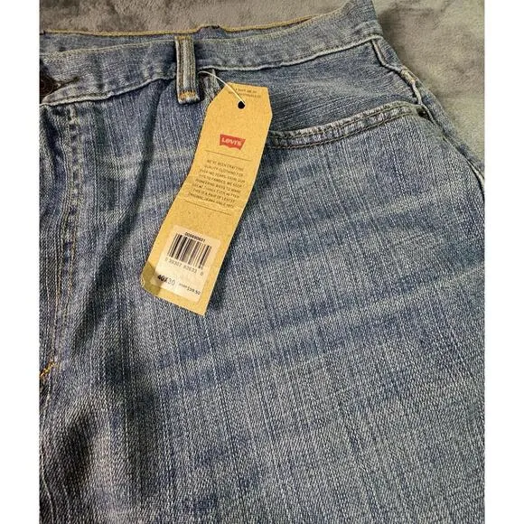 Levis 569 Jeans Men Size 40X32 Blue Denim Loose Straight Cotton NWT