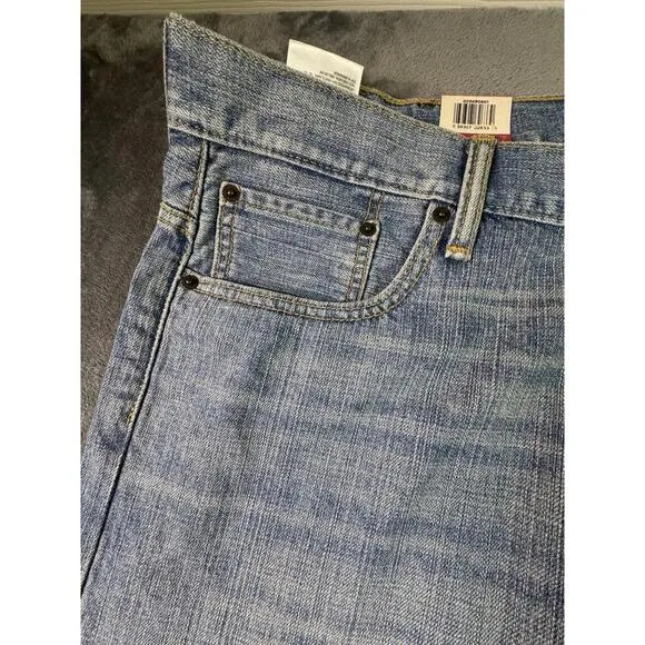 Levis 569 Jeans Men Size 40X32 Blue Denim Loose Straight Cotton NWT