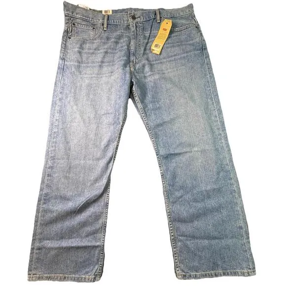 Levis 569 Jeans Men Size 40X32 Blue Denim Loose Straight Cotton NWT