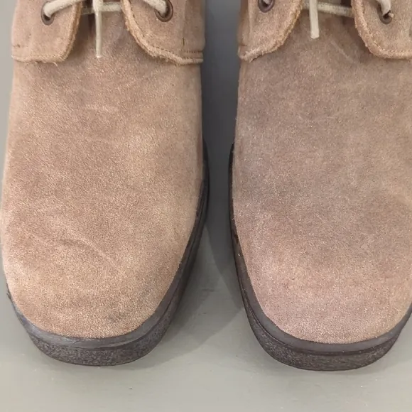 Lew Magram Suede Ankle Boots in Tan Lace Up size 9