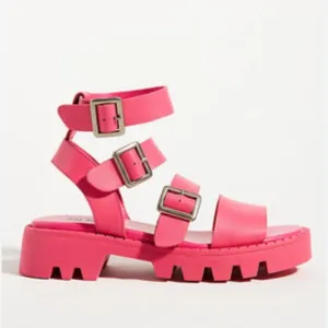 Like New Anthropologie Silent D Friand Gladiator Platform Sandals Shoes Pink 8.5