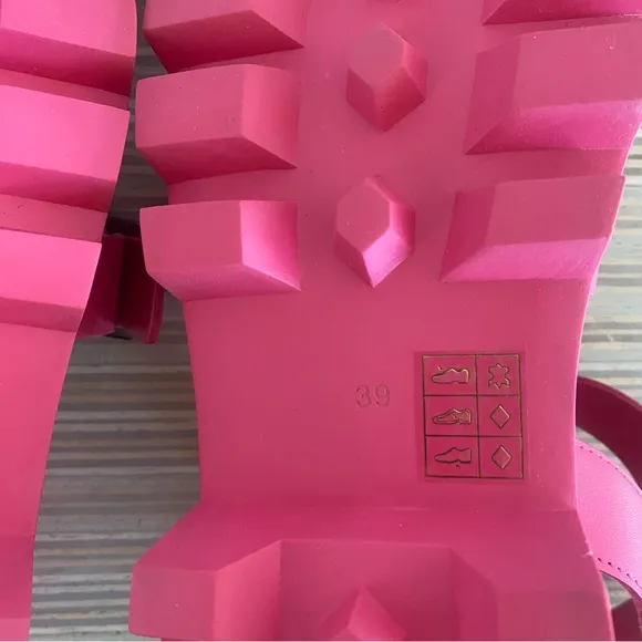 Like New Anthropologie Silent D Friand Gladiator Platform Sandals Shoes Pink 8.5
