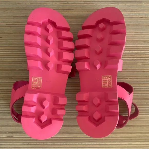 Like New Anthropologie Silent D Friand Gladiator Platform Sandals Shoes Pink 8.5