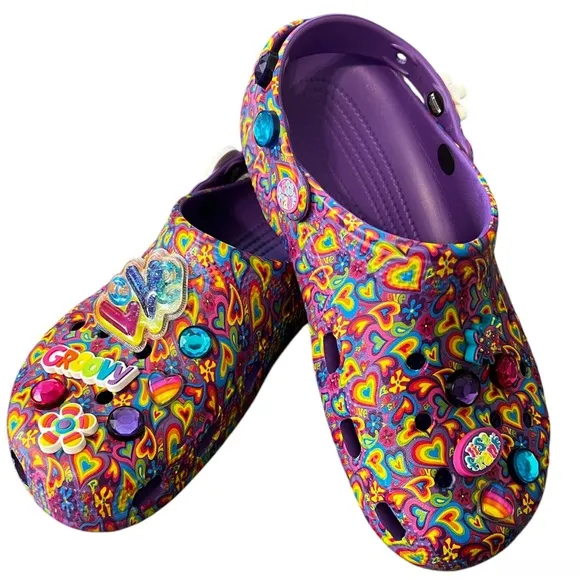 Limited Edition Lisa Frank Crocs Classic Clog Adult Size Women 10/Men 8