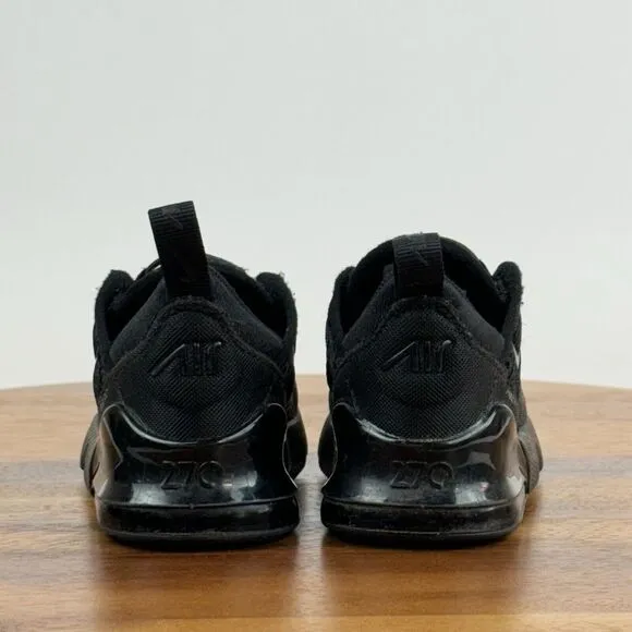 Little Kids Nike Air Max 270 Black Mesh Athletic Walking Sneakers Shoes Size 6 C