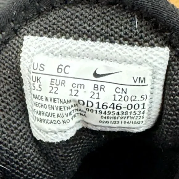 Little Kids Nike Air Max 270 Black Mesh Athletic Walking Sneakers Shoes Size 6 C