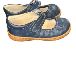 Livie &amp; Luca RUCHE CLASSIC Mary Jane navy shoes youth girls size 1 1Y
