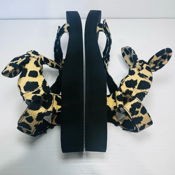 Loeffler Randall Maisie Cheetah Print Sandals Size 8 1/2