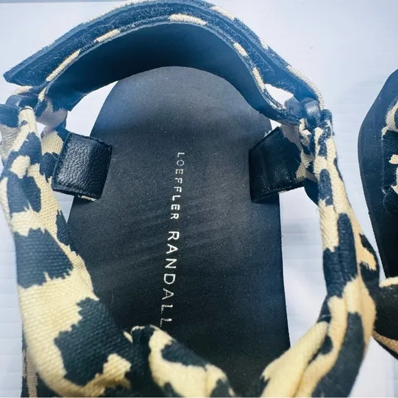 Loeffler Randall Maisie Cheetah Print Sandals Size 8 1/2