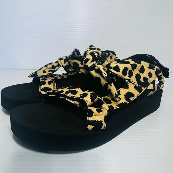 Loeffler Randall Maisie Cheetah Print Sandals Size 8 1/2