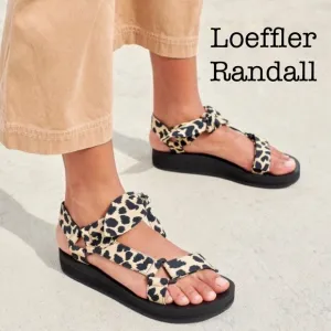 Loeffler Randall Maisie Cheetah Print Sandals Size 8 1/2