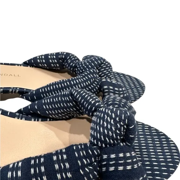 Loeffler Randall Women's Emilia Pleated Bow Sandals Size 7B