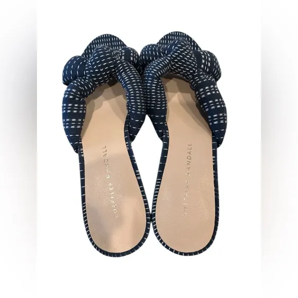 Loeffler Randall Women's Emilia Pleated Bow Sandals Size 7B