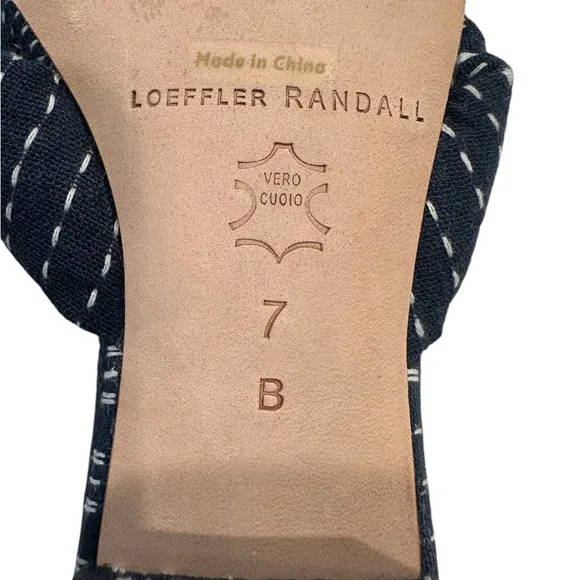 Loeffler Randall Women's Emilia Pleated Bow Sandals Size 7B