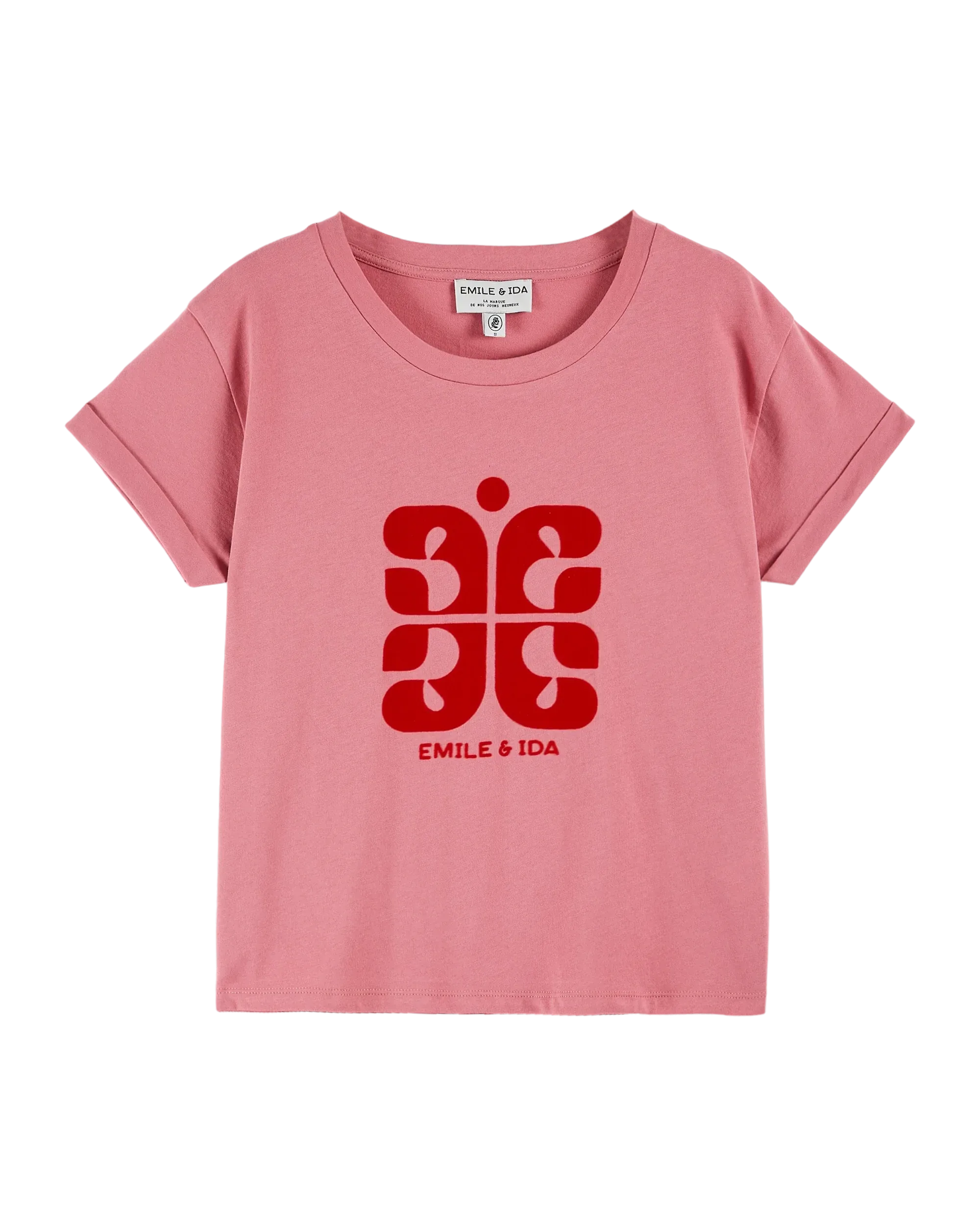 LOGO TEE SHIRT - FRAMBOISE