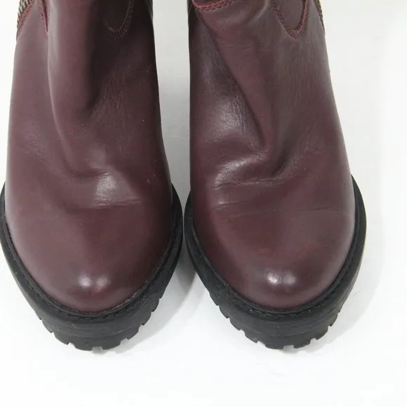 Lucky Brand Bajax Boots Women Lug Sole Platform Bootie sz 6.5
