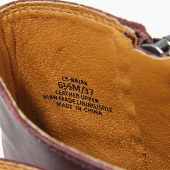 Lucky Brand Bajax Boots Women Lug Sole Platform Bootie sz 6.5