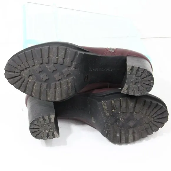 Lucky Brand Bajax Boots Women Lug Sole Platform Bootie sz 6.5