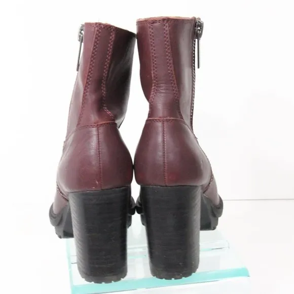 Lucky Brand Bajax Boots Women Lug Sole Platform Bootie sz 6.5