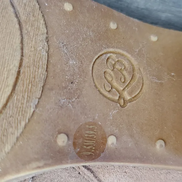 Lucky Brand LP-Elenor 2 Women's Tan Suede Leather Embroidered Ankle Boots - 9.5