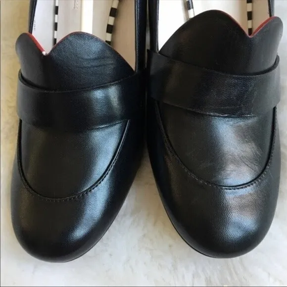 Lulu Guinness Carine Blk Leather Shoes