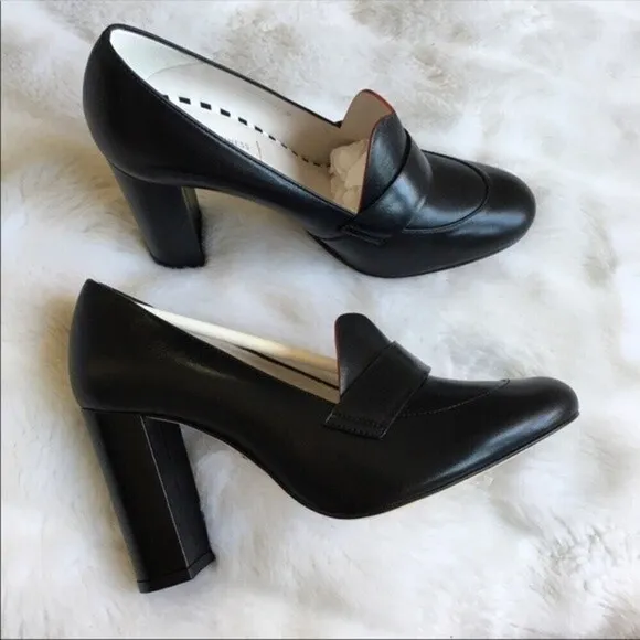 Lulu Guinness Carine Blk Leather Shoes