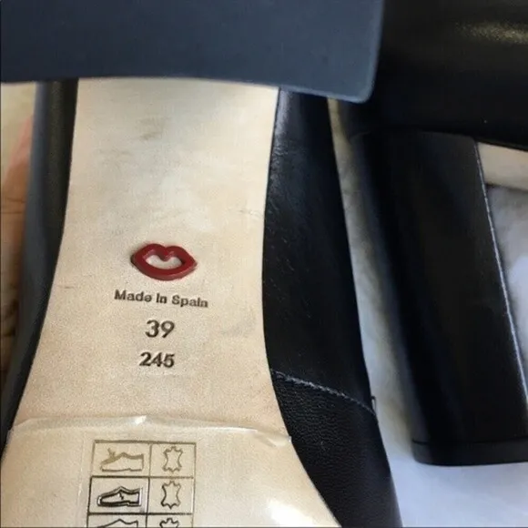 Lulu Guinness Carine Blk Leather Shoes