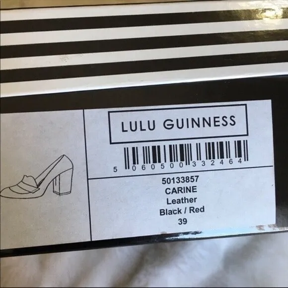 Lulu Guinness Carine Blk Leather Shoes