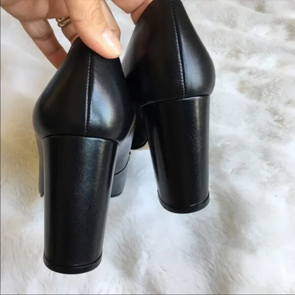 Lulu Guinness Carine Blk Leather Shoes