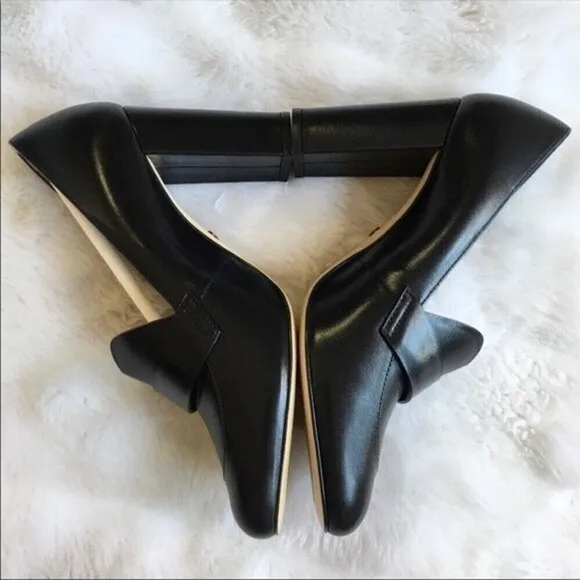 Lulu Guinness Carine Blk Leather Shoes