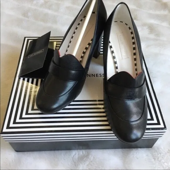 Lulu Guinness Carine Blk Leather Shoes