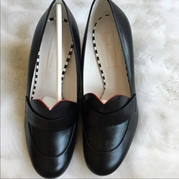 Lulu Guinness Carine Blk Leather Shoes