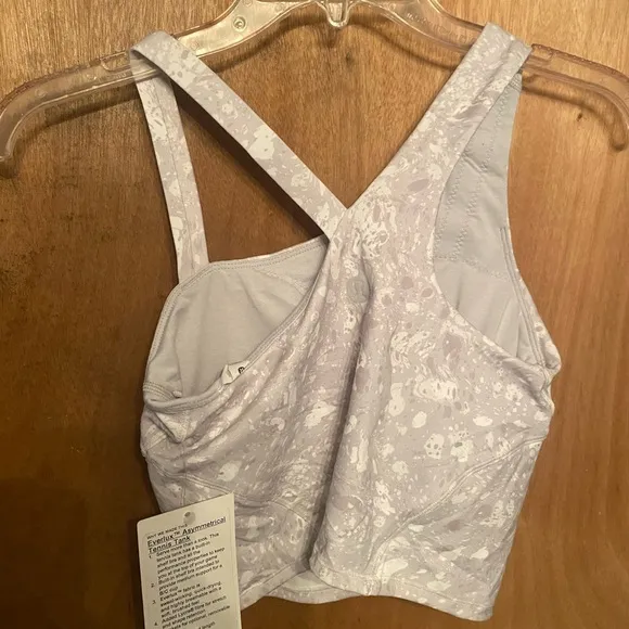 Lululemon Terrazzo Marble Court Rival HR skirt &amp; Everlux Asymmetrical Tank- NWT