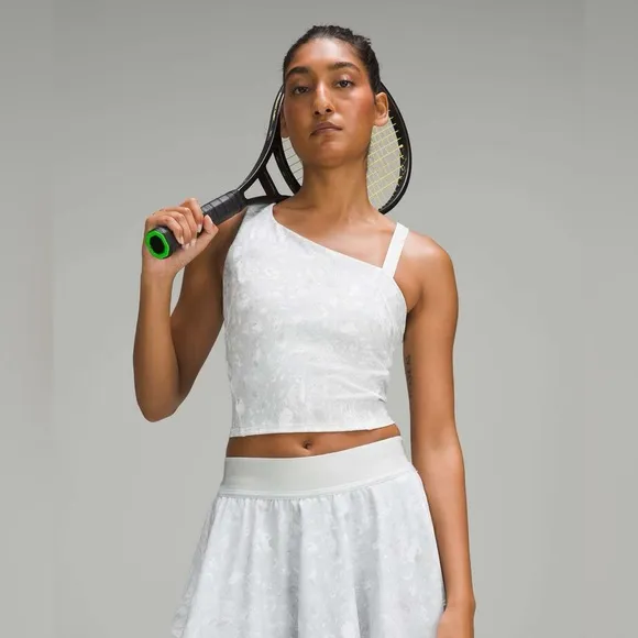 Lululemon Terrazzo Marble Court Rival HR skirt &amp; Everlux Asymmetrical Tank- NWT