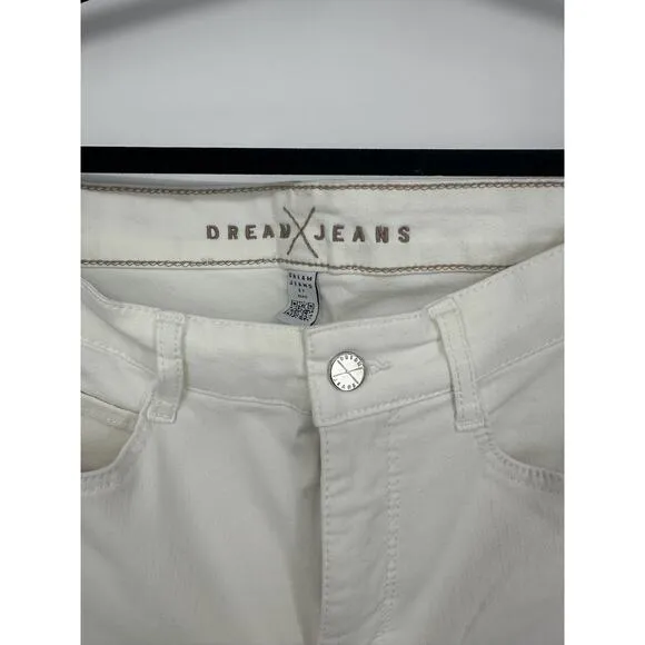 MAC Jeans Dream Jeans Straight Leg White Denim