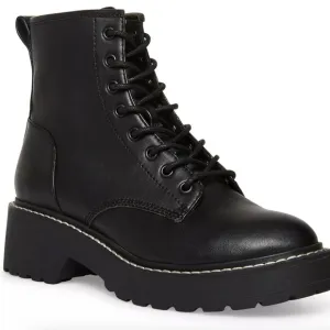 Madden Girl Carra Black Platform Combat Boots Sz 6.5