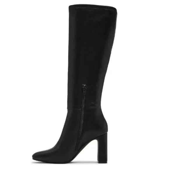 Madden Girl Wisee Black Vegan Leather Boots New in Box Size 7.5