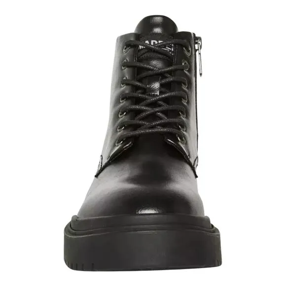 Madden Men's Auustn Faux Leather Combat Style Boots Black Size 9