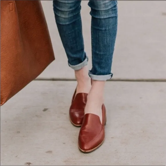 MADEWELL Frances cognac Classic Leather Loafer