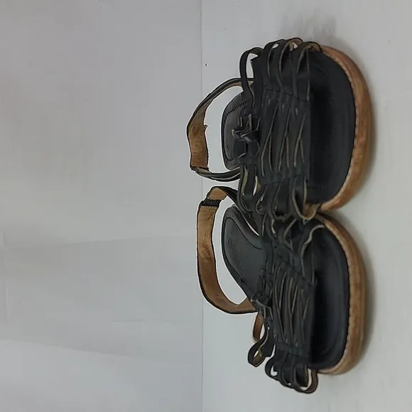 Madewell Maya Huarache Woven Leather Slide Slingback Sandals
