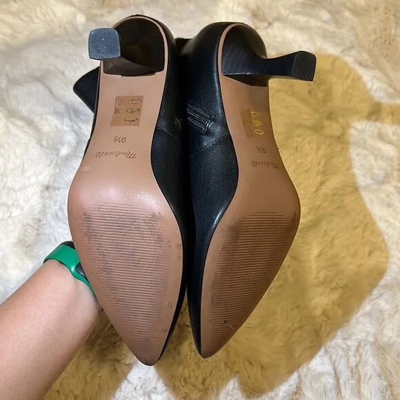 Madewell The Ophelia Pointy Ankle Boot Black Size 9.5