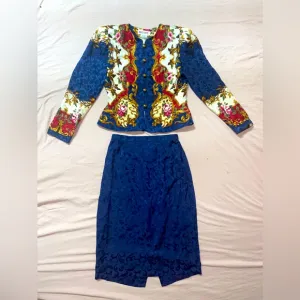 Maggy London Silk Skirt Set