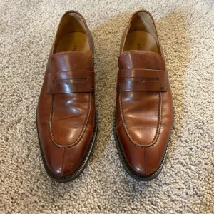 Magnanni Brown Leather Dress Shoes Slip On Size 11 Made In Spain